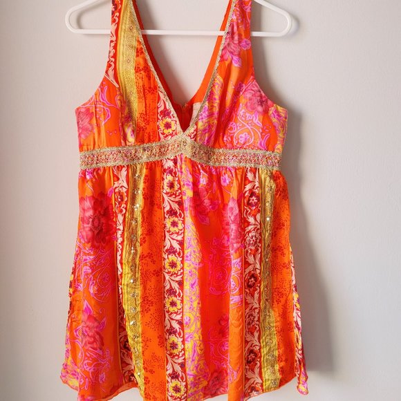 Forever 21 Tops - Forever 21 Sequin Silk Embellished Tunic